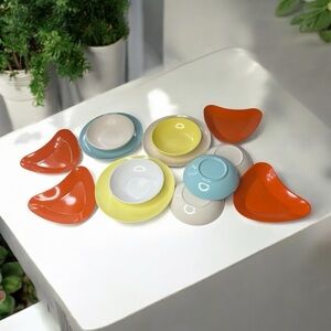 MCM Bundle of Bowls/Plates 
Colorful Ceramic Dish Set